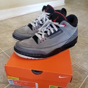 Mens Nike Air Jordan Retro 3 "Stealth"